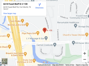 6618 Fossil Bluff Dr, Suite 108
Fort Worth, TX 76137
