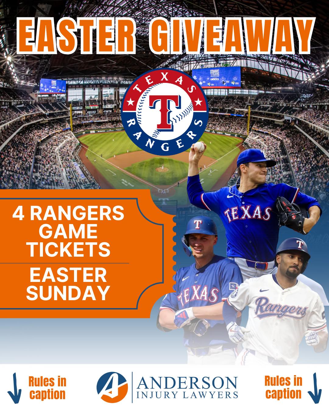 Easter Giveaway - Texas Rangers game