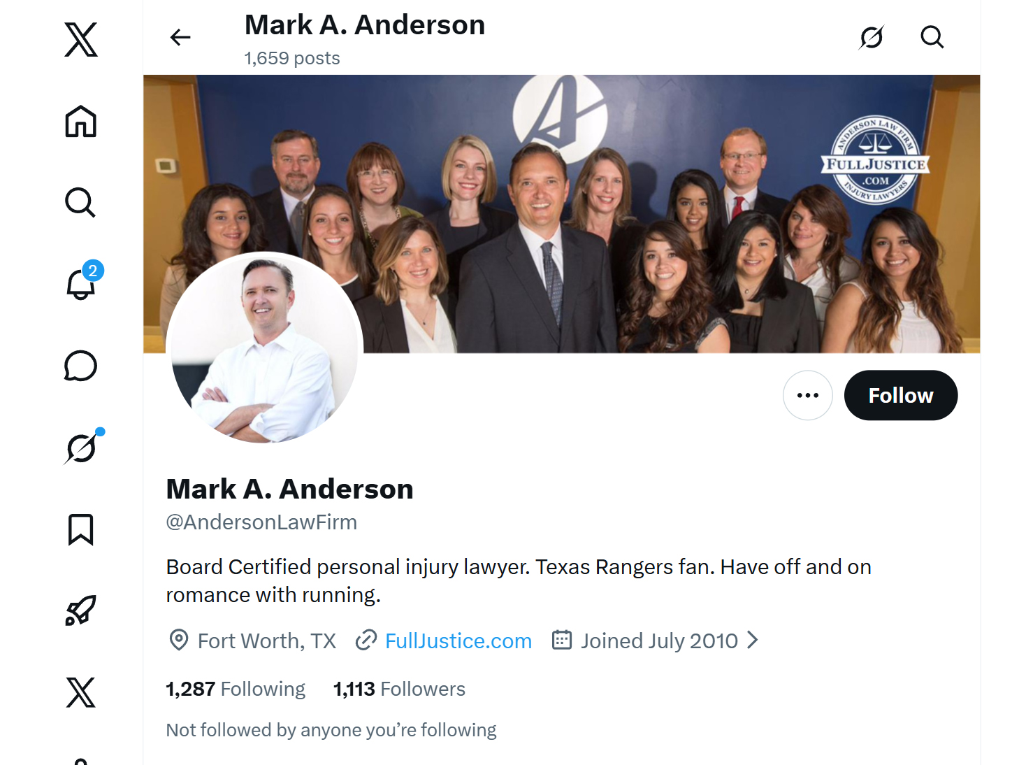 Anderson Injury Lawyers X
